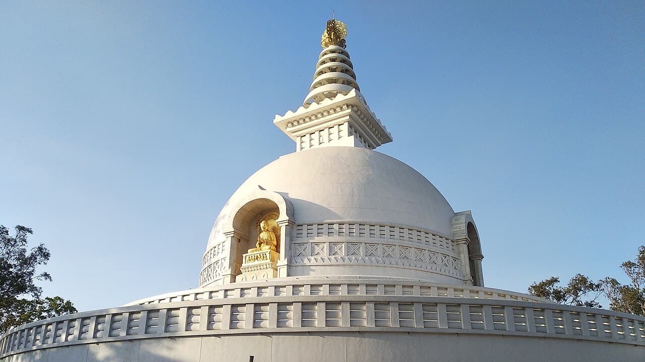 Vishwa Shanti Stupa, Rajgir